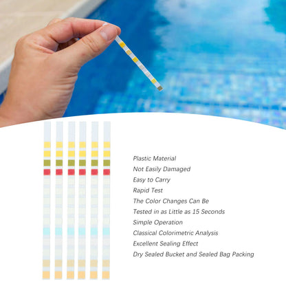 50 Strips Water Test Strips 14 in 1 PH Meter Testing Paper for Drinking Water Pool Hot Spring Pond V1294-YM0521-3111230087311