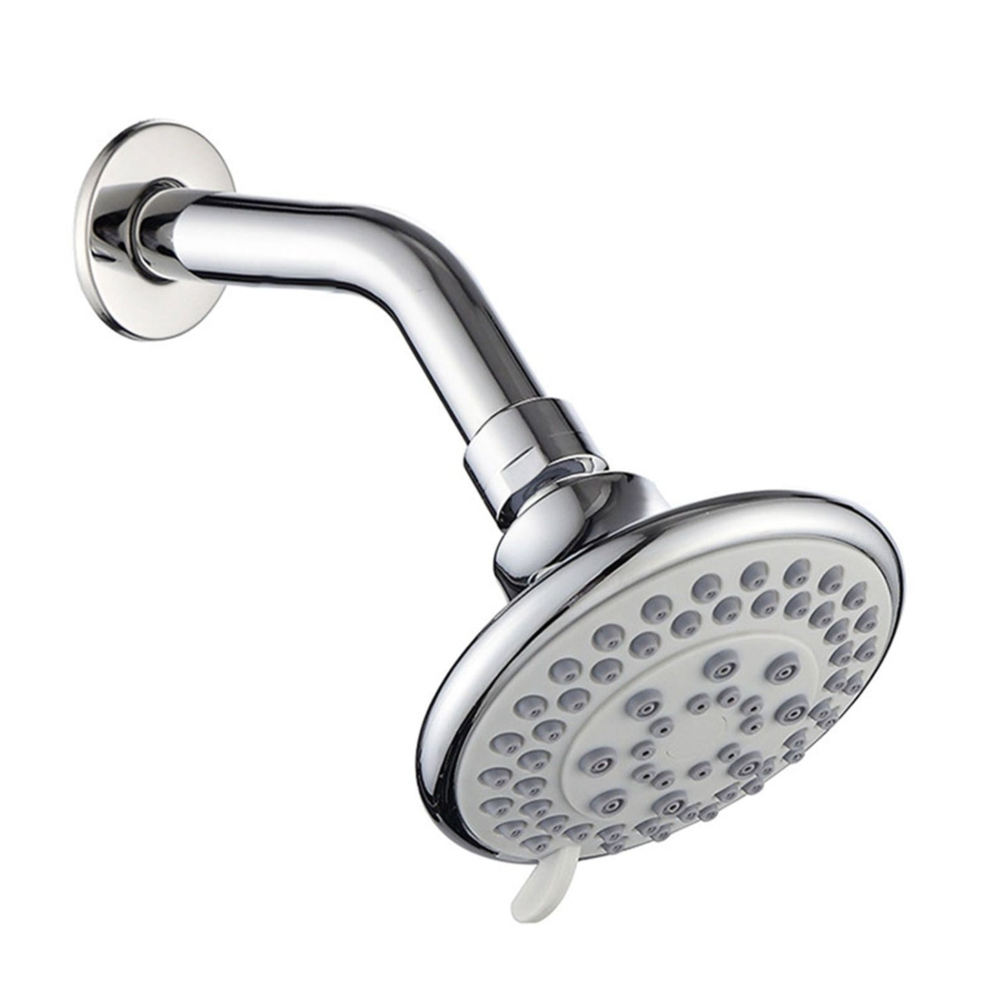 4 Inch Shower Head Plastic Round Wall Mounted Rain Showerhead for Bathroom Shower Accessories V1294-YM0521-3112220082111