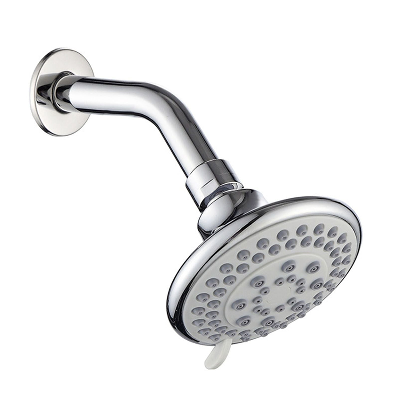 4 Inch Shower Head Plastic Round Wall Mounted Rain Showerhead for Bathroom Shower Accessories V1294-YM0521-3112220082111
