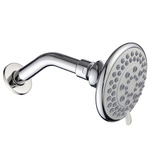 4 Inch Shower Head Plastic Round Wall Mounted Rain Showerhead for Bathroom Shower Accessories V1294-YM0521-3112220082111