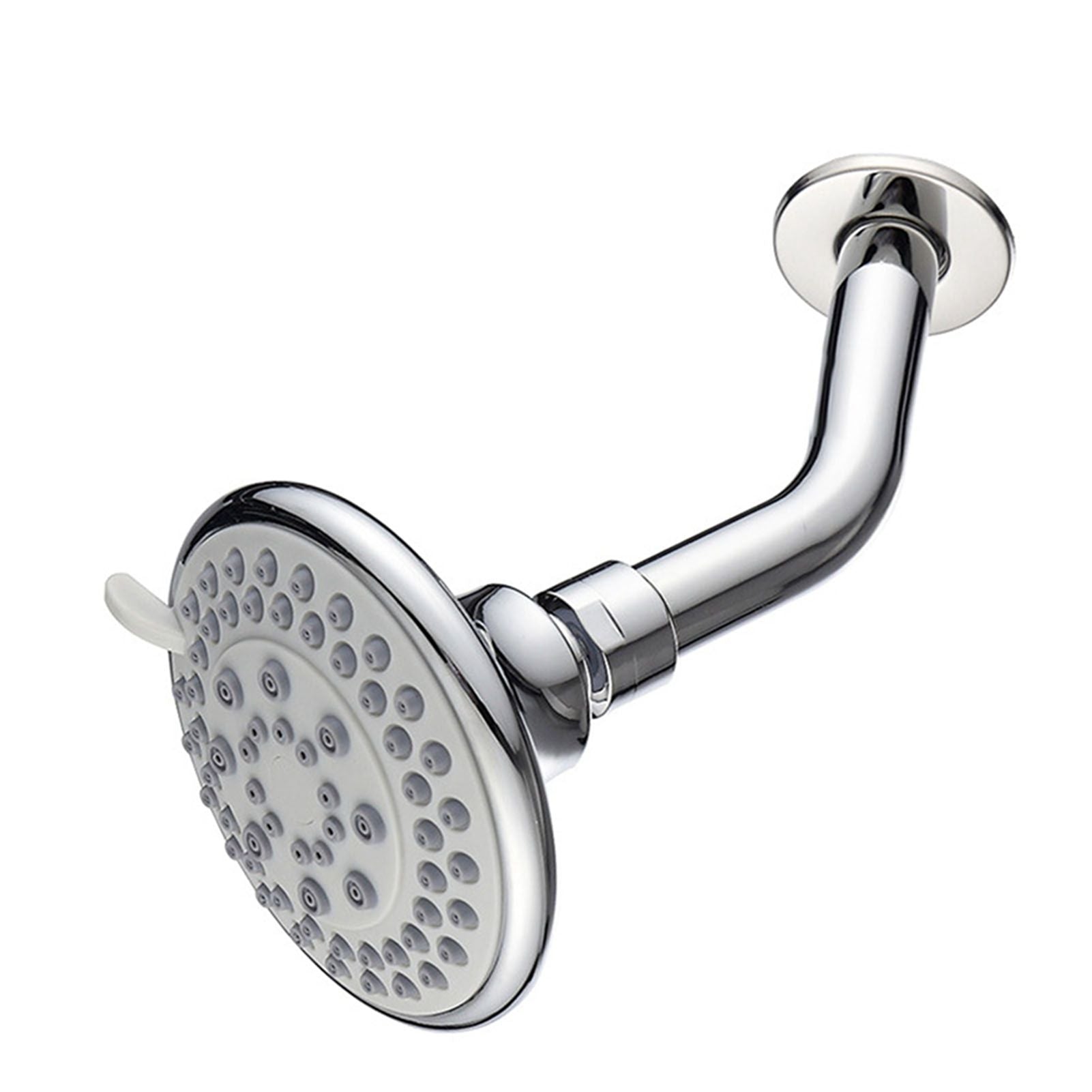 4 Inch Shower Head Plastic Round Wall Mounted Rain Showerhead for Bathroom Shower Accessories V1294-YM0521-3112220082111