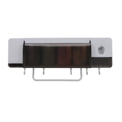 Toothbrush Cup Holder Multifunction Wall Mounted with Toothpaste Dispenser Towel Hook Toothbrush Hanger Rack V1294-YM0521-3112220084113