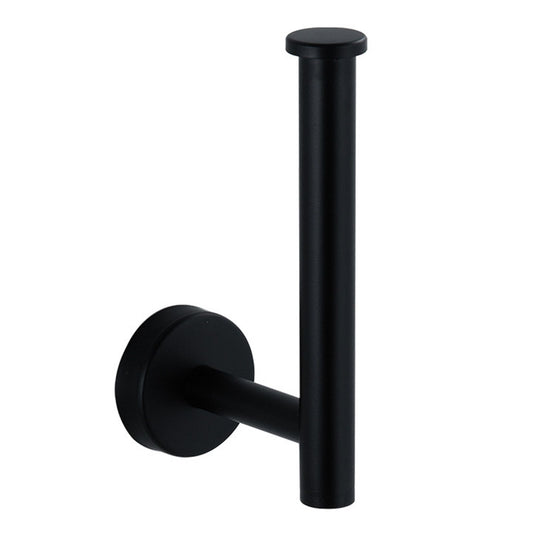Paper Towel Holder Stainless Steel Black Matte Cylindrical Paper Towel Hanging Shelf for Home V1294-YM0521-3112220084611