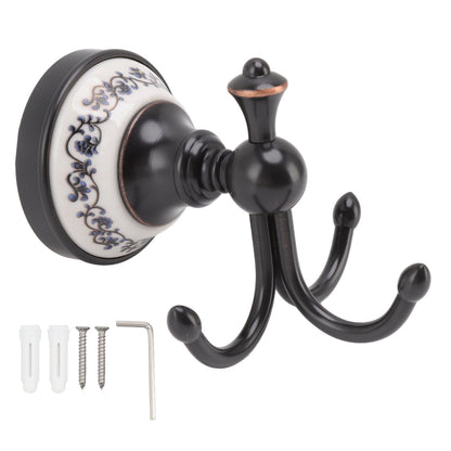 Wall Mounted Coat Hook 3 Prong Retro Look Corrosion Resistance Hanging Towel Hook for Bathroom Bedroom V1294-YM0521-3112220086111