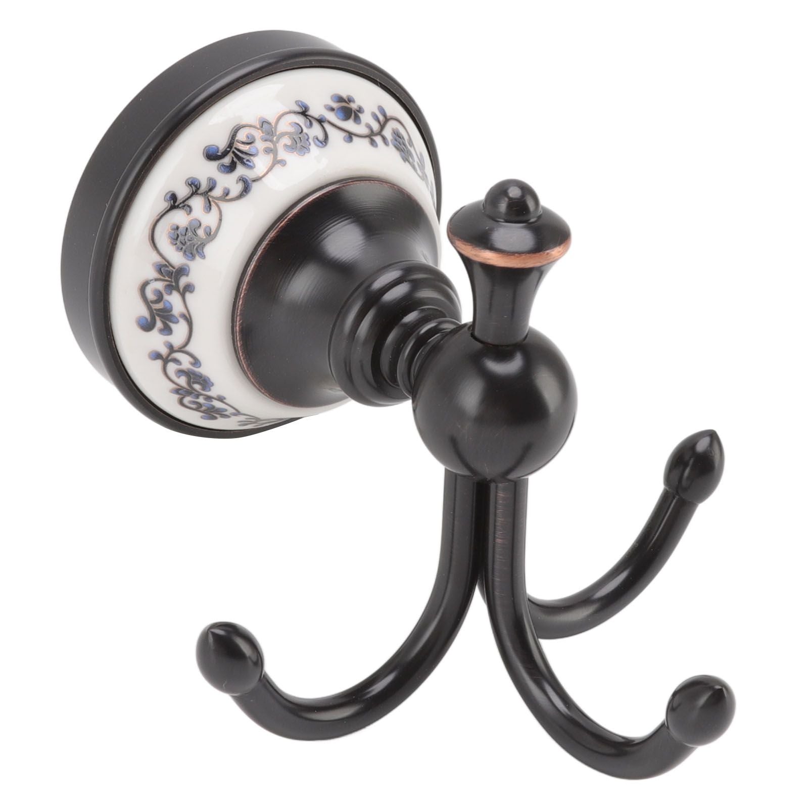 Wall Mounted Coat Hook 3 Prong Retro Look Corrosion Resistance Hanging Towel Hook for Bathroom Bedroom V1294-YM0521-3112220086111