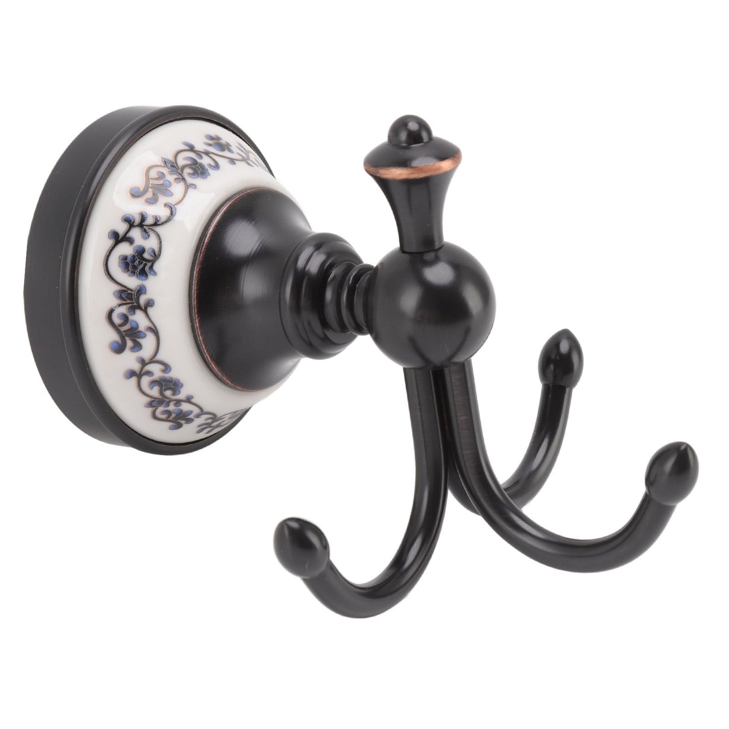 Wall Mounted Coat Hook 3 Prong Retro Look Corrosion Resistance Hanging Towel Hook for Bathroom Bedroom V1294-YM0521-3112220086111