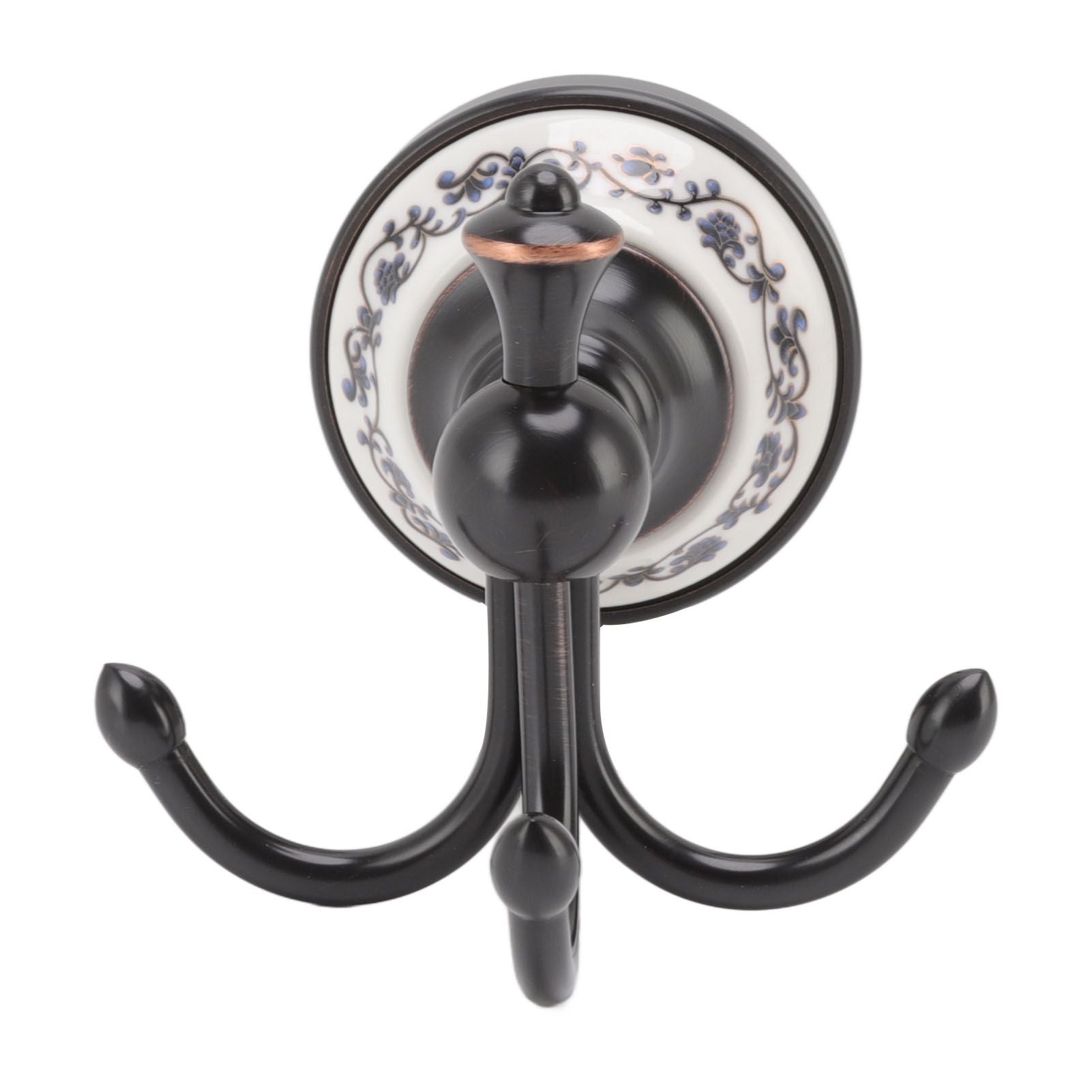 Wall Mounted Coat Hook 3 Prong Retro Look Corrosion Resistance Hanging Towel Hook for Bathroom Bedroom V1294-YM0521-3112220086111