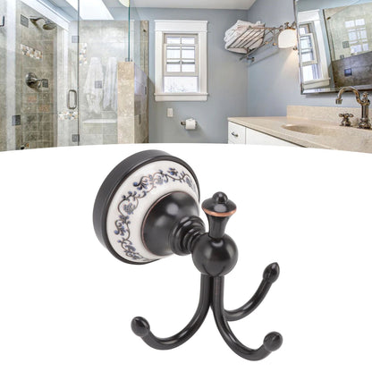 Wall Mounted Coat Hook 3 Prong Retro Look Corrosion Resistance Hanging Towel Hook for Bathroom Bedroom V1294-YM0521-3112220086111