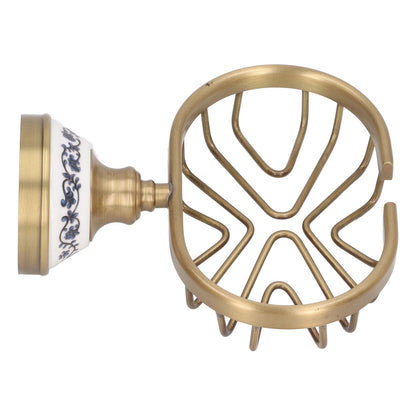 Soap Dish Holder Basket Hollow Design Waterproof Rustproof Wall Mounted Antique Bathroom Soap Basket Soap V1294-YM0521-3112220088311