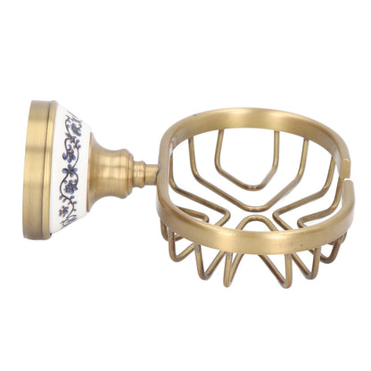 Soap Dish Holder Basket Hollow Design Waterproof Rustproof Wall Mounted Antique Bathroom Soap Basket Soap V1294-YM0521-3112220088311