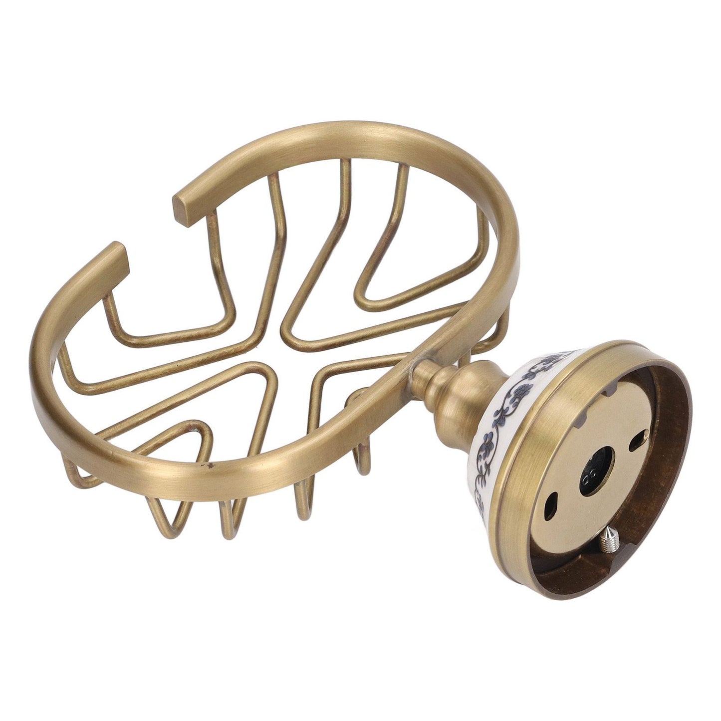 Soap Dish Holder Basket Hollow Design Waterproof Rustproof Wall Mounted Antique Bathroom Soap Basket Soap V1294-YM0521-3112220088311