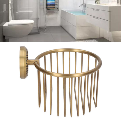 Hollow Out Toilet Paper Holder Antique Rust Proof Wall Mounted Tissue Roll Basket Rack for Bathroom V1294-YM0521-3112220089511