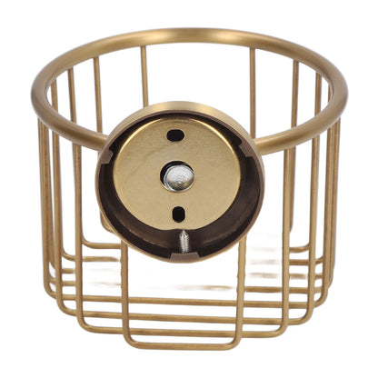 Hollow Out Toilet Paper Holder Antique Rust Proof Wall Mounted Tissue Roll Basket Rack for Bathroom V1294-YM0521-3112220089511