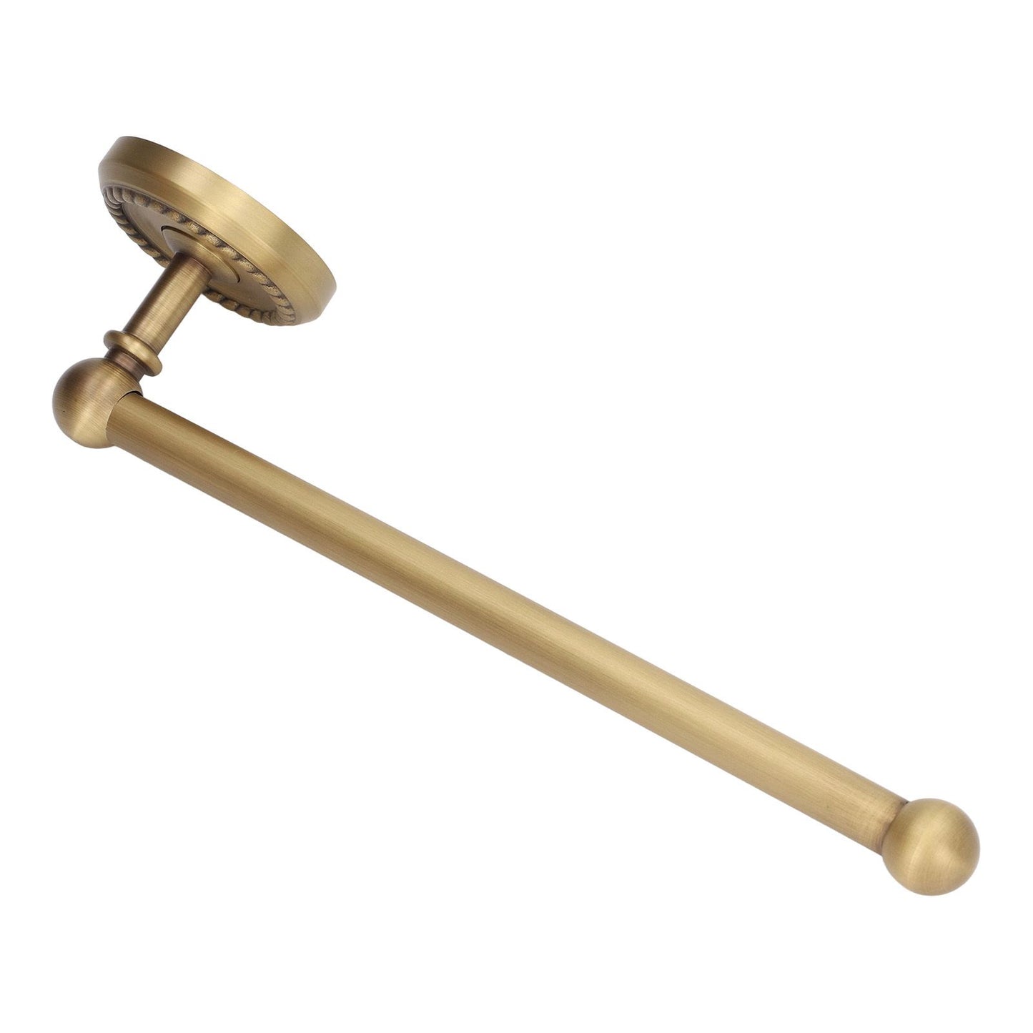Bathroom Towel Rack Vintage Copper Single Rod Twisted Pattern Towel Bar for Hotel Home Kitchen V1294-YM0521-3112220090111