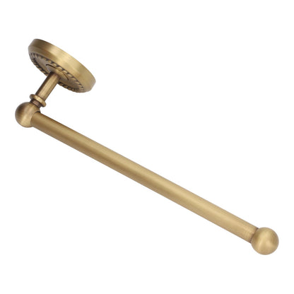 Bathroom Towel Rack Vintage Copper Single Rod Twisted Pattern Towel Bar for Hotel Home Kitchen V1294-YM0521-3112220090111