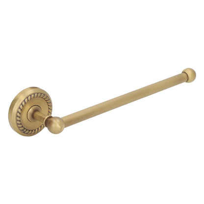 Bathroom Towel Rack Vintage Copper Single Rod Twisted Pattern Towel Bar for Hotel Home Kitchen V1294-YM0521-3112220090111