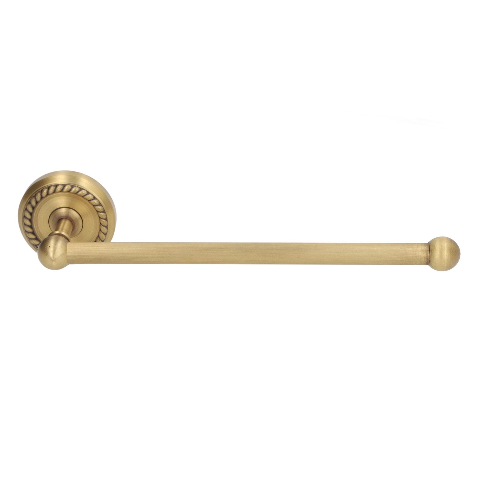 Bathroom Towel Rack Vintage Copper Single Rod Twisted Pattern Towel Bar for Hotel Home Kitchen V1294-YM0521-3112220090111