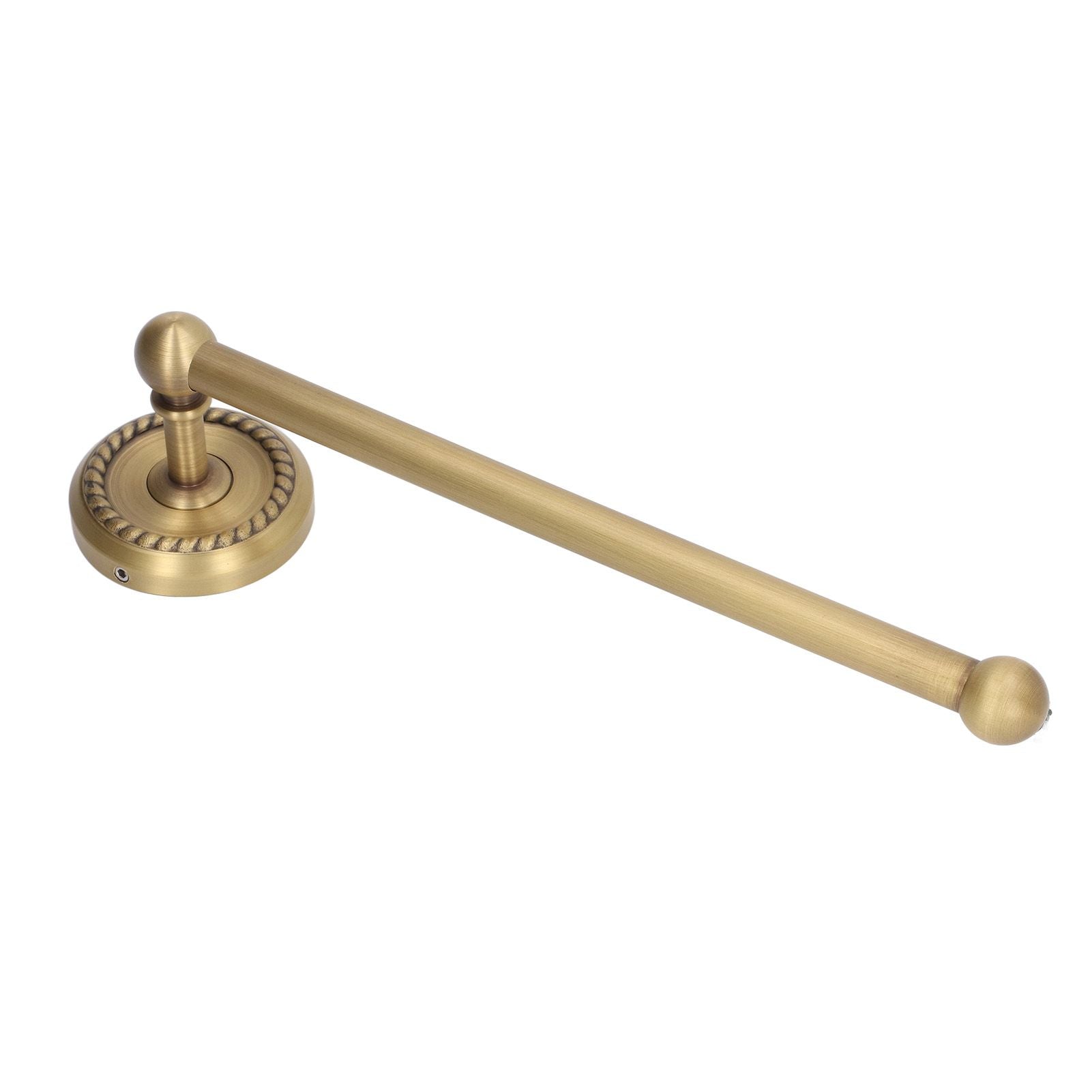 Bathroom Towel Rack Vintage Copper Single Rod Twisted Pattern Towel Bar for Hotel Home Kitchen V1294-YM0521-3112220090111