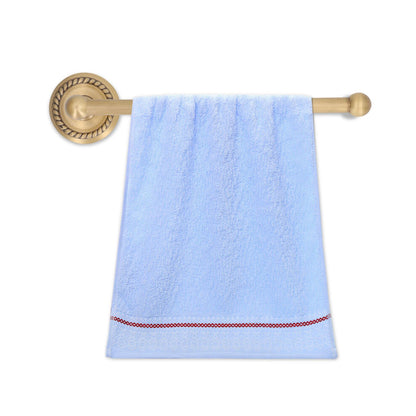 Bathroom Towel Rack Vintage Copper Single Rod Twisted Pattern Towel Bar for Hotel Home Kitchen V1294-YM0521-3112220090111