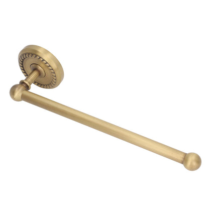 Bathroom Towel Rack Vintage Copper Single Rod Twisted Pattern Towel Bar for Hotel Home Kitchen V1294-YM0521-3112220090111