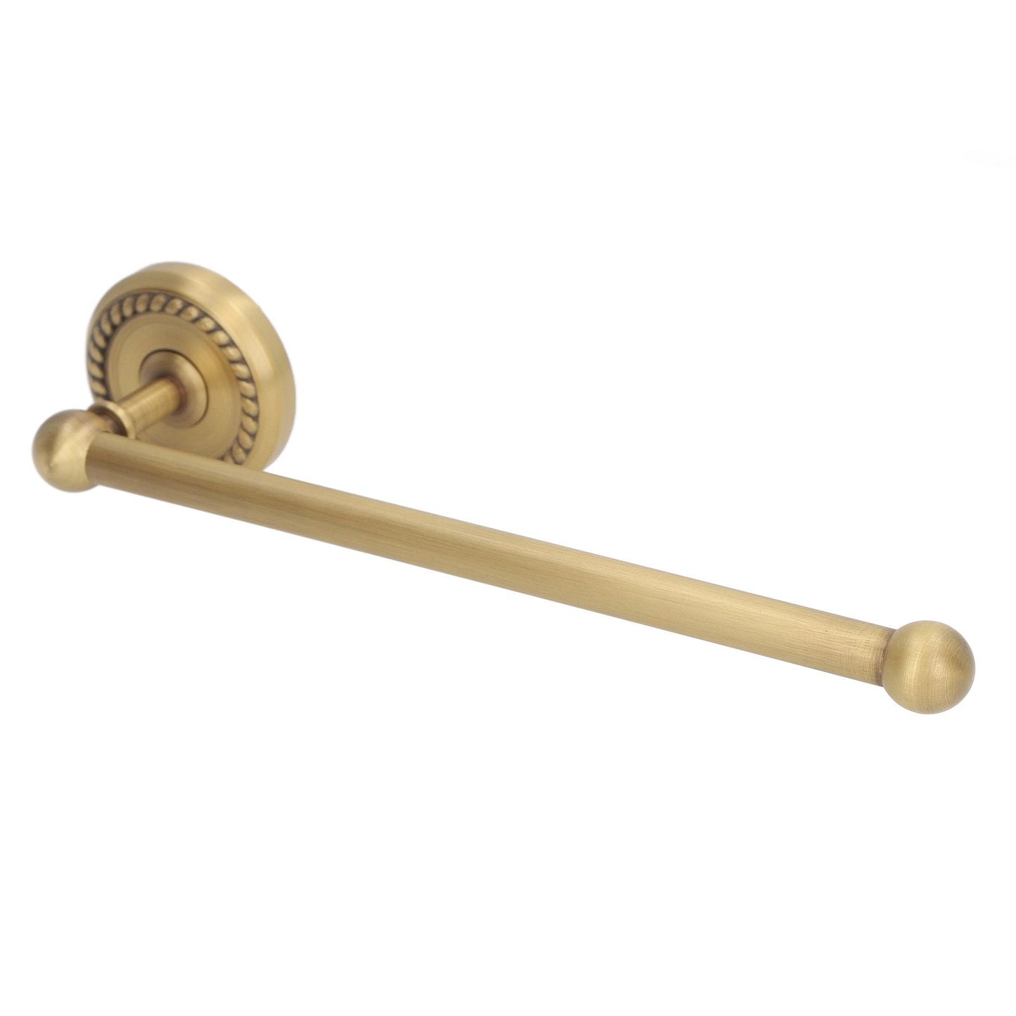 Bathroom Towel Rack Vintage Copper Single Rod Twisted Pattern Towel Bar for Hotel Home Kitchen V1294-YM0521-3112220090111