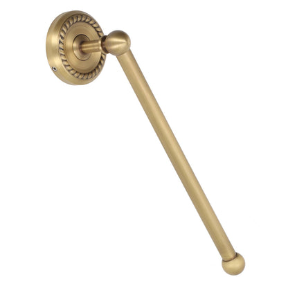 Bathroom Towel Rack Vintage Copper Single Rod Twisted Pattern Towel Bar for Hotel Home Kitchen V1294-YM0521-3112220090111
