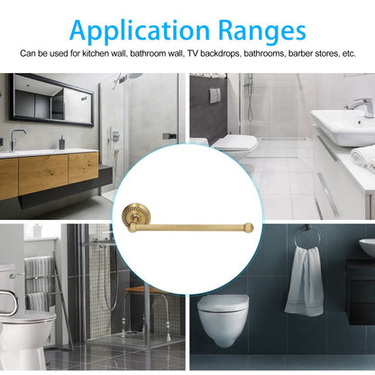 Bathroom Towel Rack Vintage Copper Single Rod Twisted Pattern Towel Bar for Hotel Home Kitchen V1294-YM0521-3112220090111