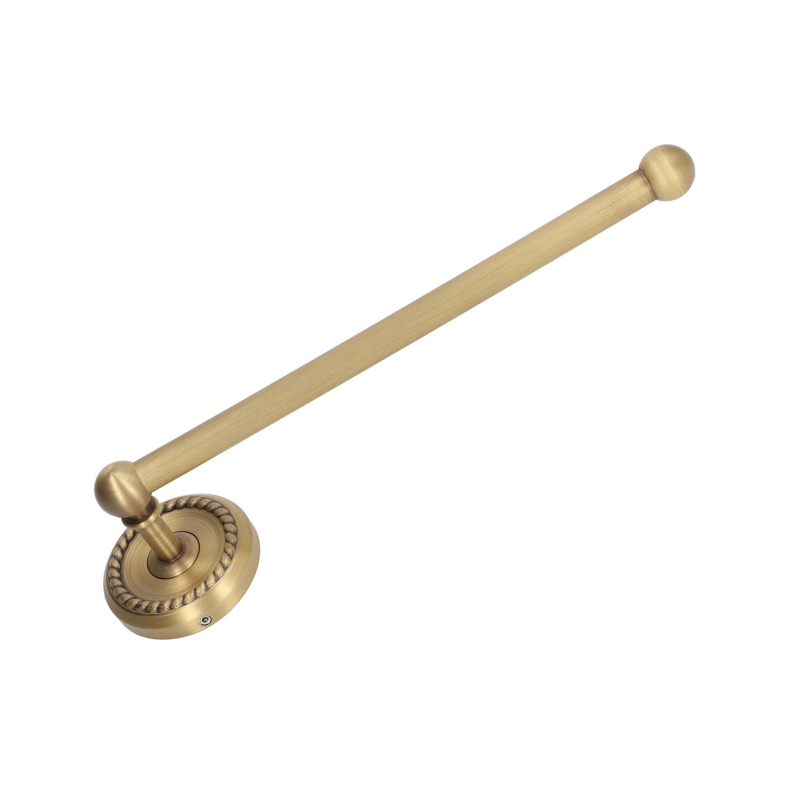 Bathroom Towel Rack Vintage Copper Single Rod Twisted Pattern Towel Bar for Hotel Home Kitchen V1294-YM0521-3112220090111