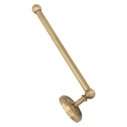 Bathroom Towel Rack Vintage Copper Single Rod Twisted Pattern Towel Bar for Hotel Home Kitchen V1294-YM0521-3112220090111