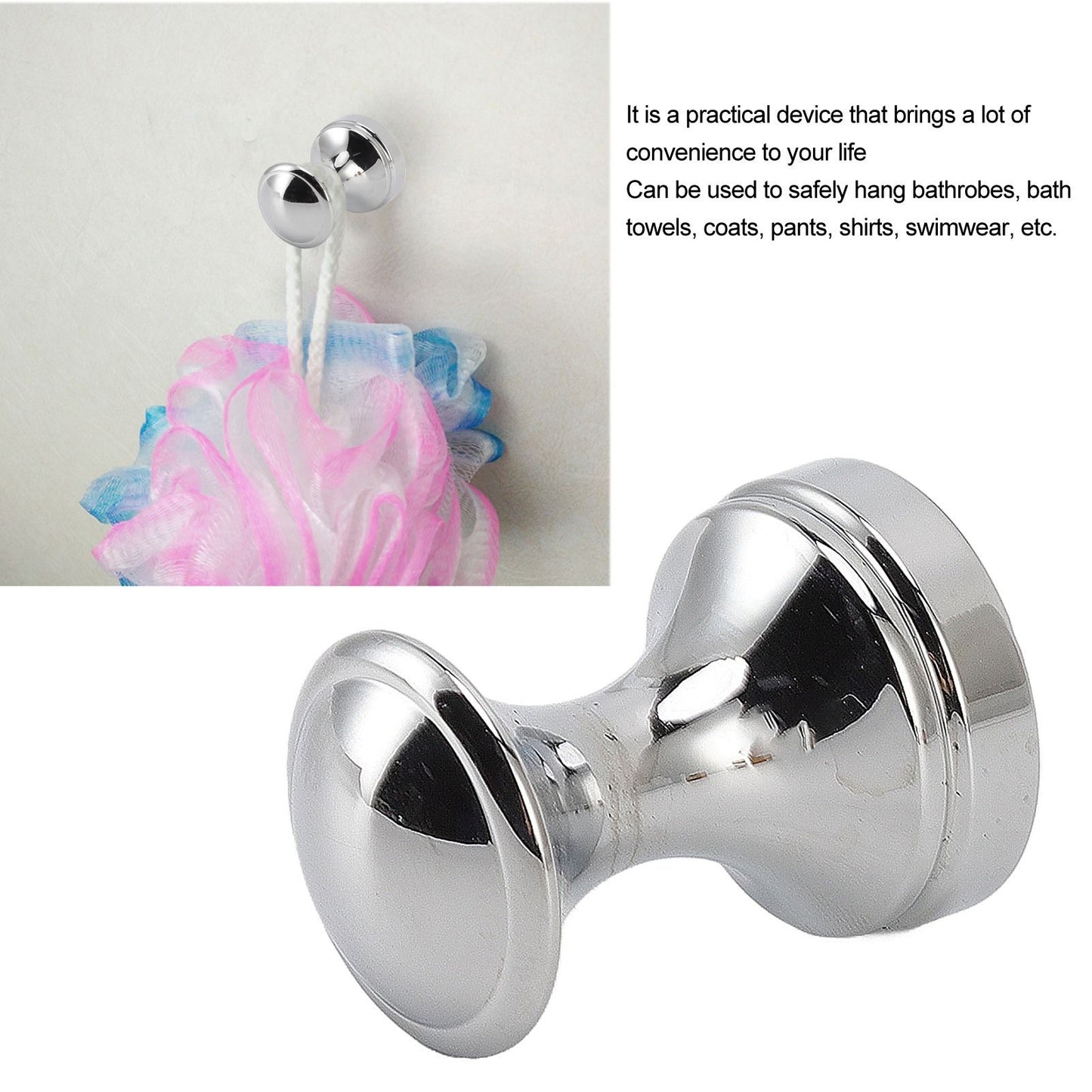 Robe Hook Simple Beautiful Copper Single Wall Hooks Clothes Hook for Bathrooms Barber Stores Plating Color V1294-YM0521-3112220090214