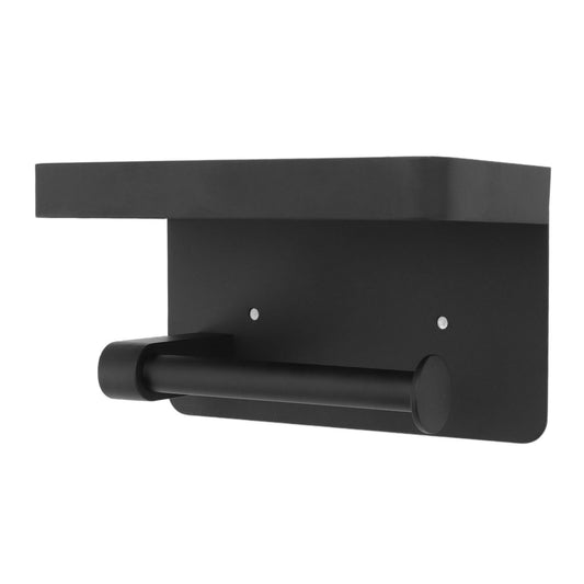 Toilet Paper Holder with Shelf Stainless Steel Minimalist Style Wall Mounted Waterproof Toilet Paper Roll V1294-YM0521-3112220090712