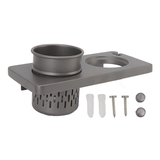 Hair Blow Dryer Holder Organizer Wall Mounted Aluminum Alloy for Bathroom Indoor V1294-YM0521-3112220092711