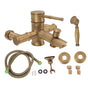 Brass Bathroom Shower European Antique Simple Wall Mount Handheld Shower Set with Accessories for Bathroom V1294-YM0521-3112220097011