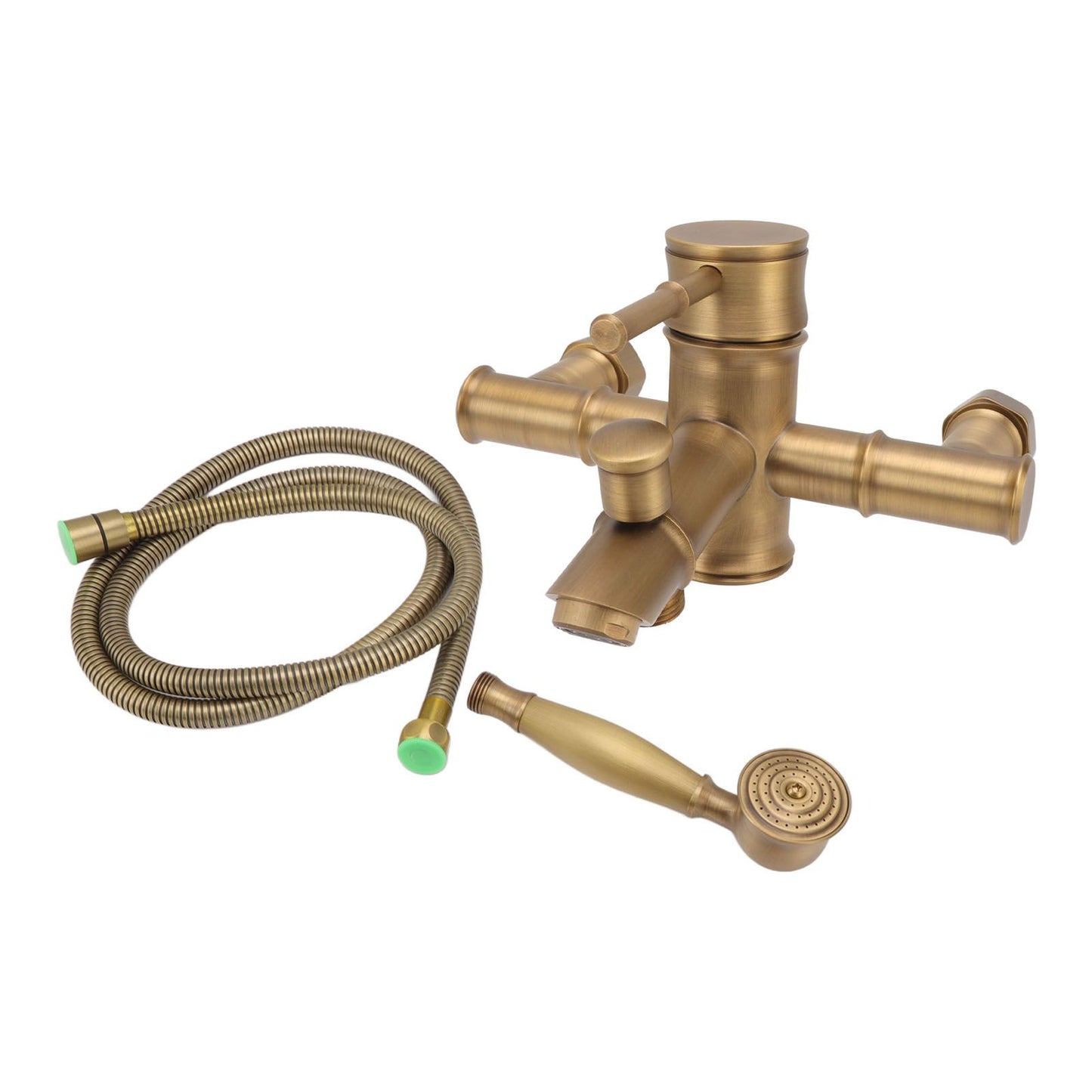 Brass Bathroom Shower European Antique Simple Wall Mount Handheld Shower Set with Accessories for Bathroom V1294-YM0521-3112220097011