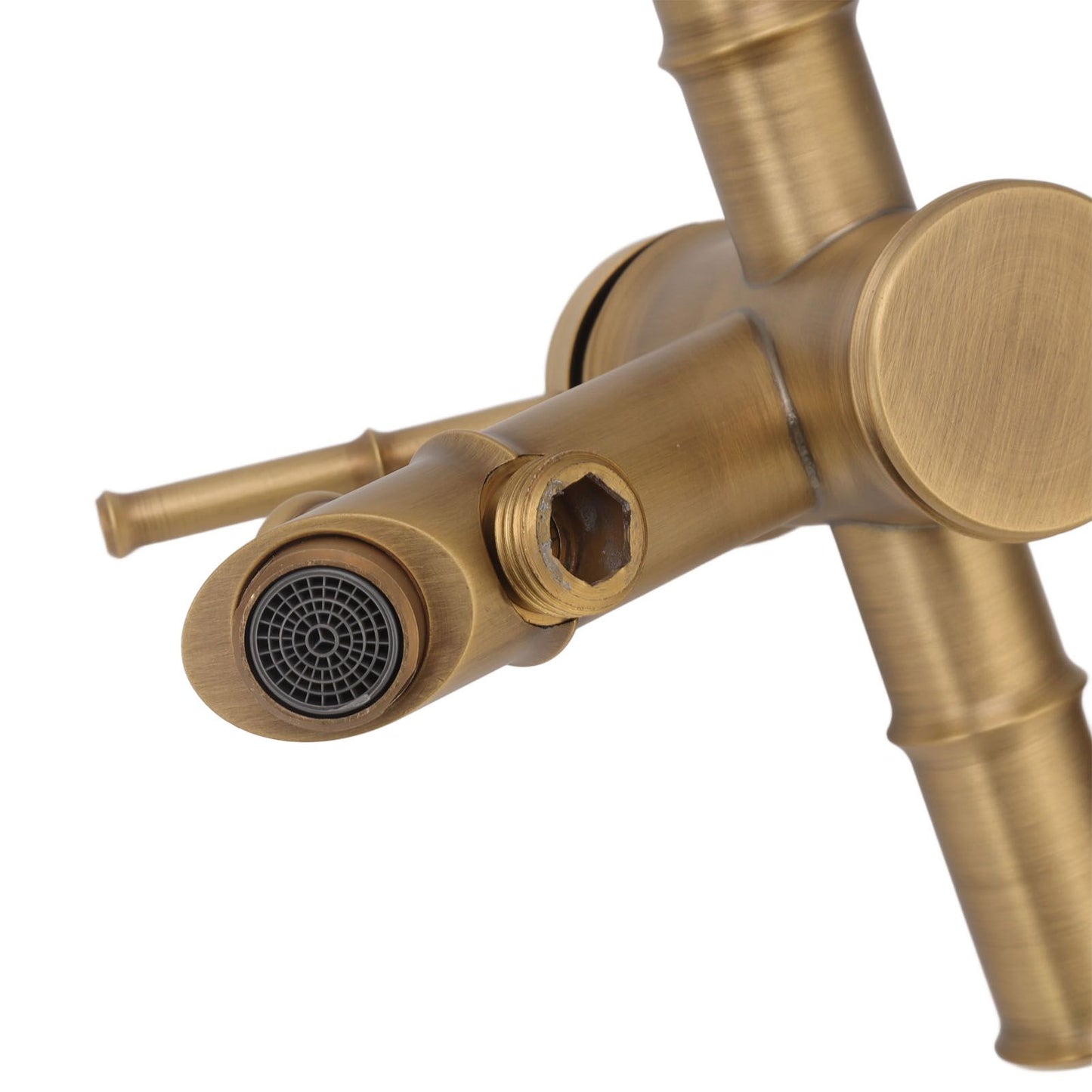 Brass Bathroom Shower European Antique Simple Wall Mount Handheld Shower Set with Accessories for Bathroom V1294-YM0521-3112220097011