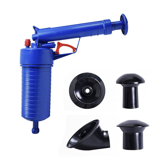 Air Plunger for Toilet Blue Household Air Toilet Drain Blaster Plunger for Floor Drain Sink Sewer Bathtub V1294-YM0521-3112230002611