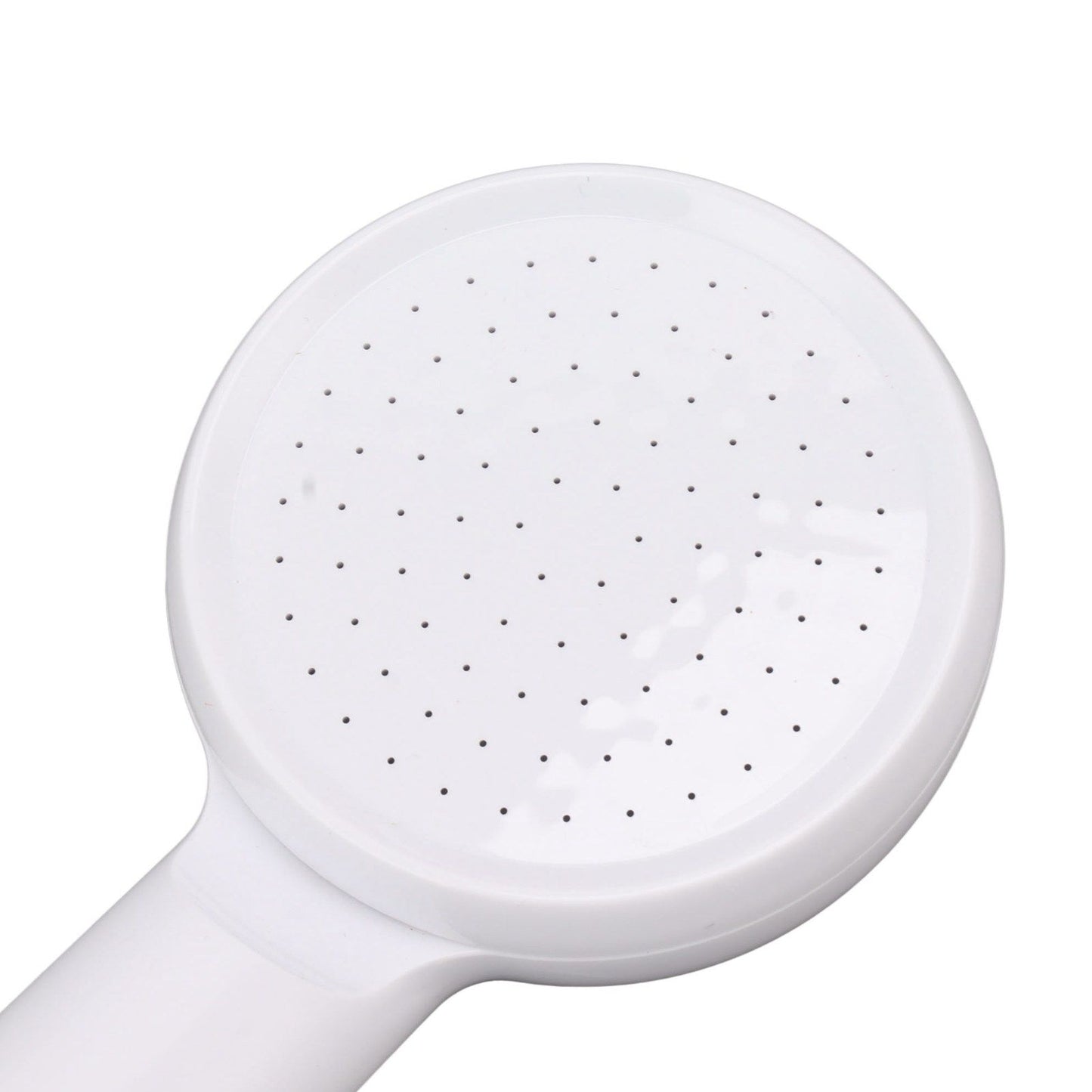 Rain Shower Head Simple Thicken Baking Process Handheld Shower Head with Ergonomic Handle for Bathroom White V1294-YM0521-3112230003011