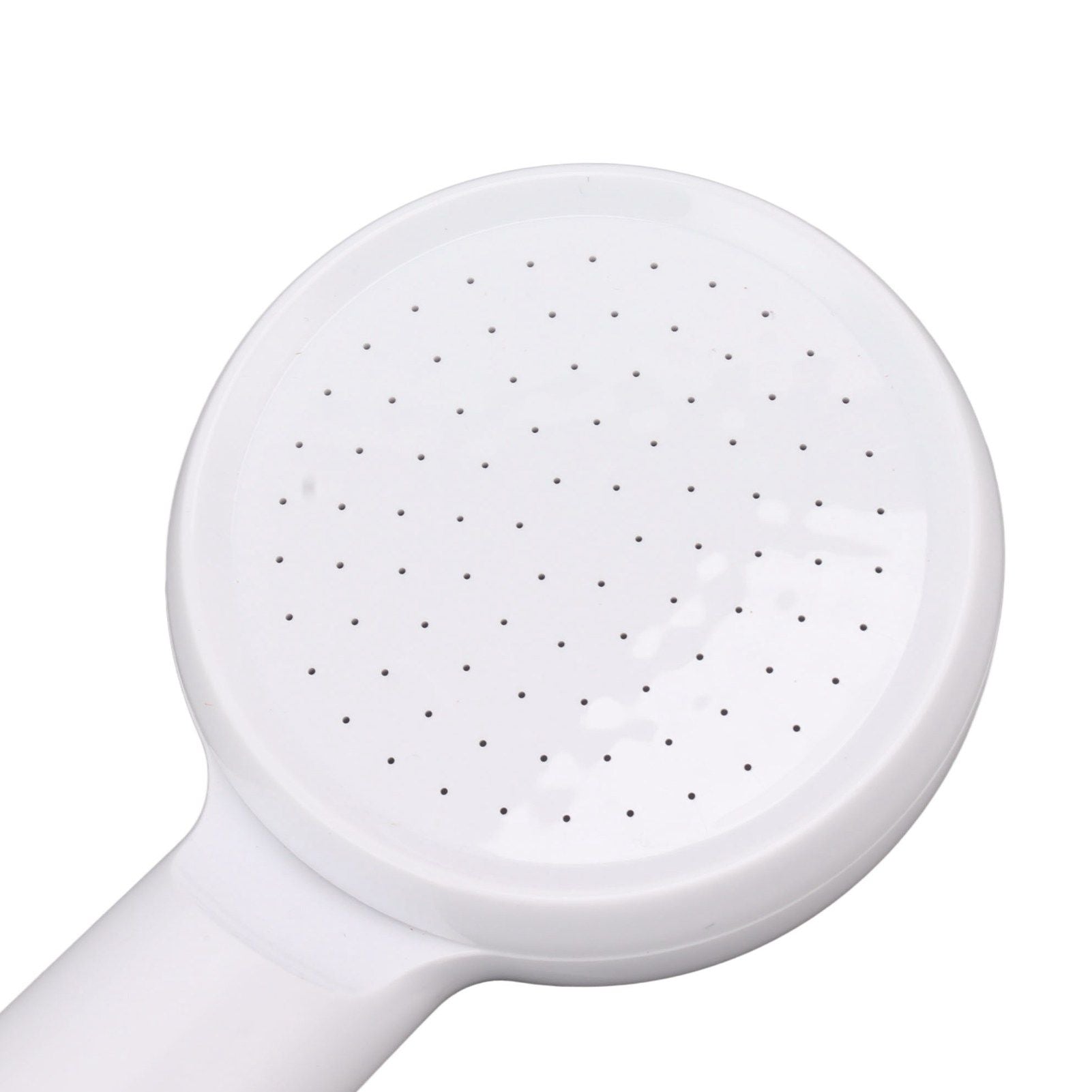 Rain Shower Head Simple Thicken Baking Process Handheld Shower Head with Ergonomic Handle for Bathroom White V1294-YM0521-3112230003011