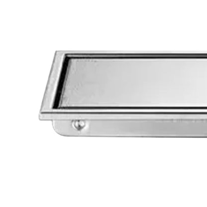 Linear Floor Drain Rectangular Prevent Clogging 304 Stainless Steel Long Shower Drain for Bathroom Kitchen V1294-YM0521-3112230009011