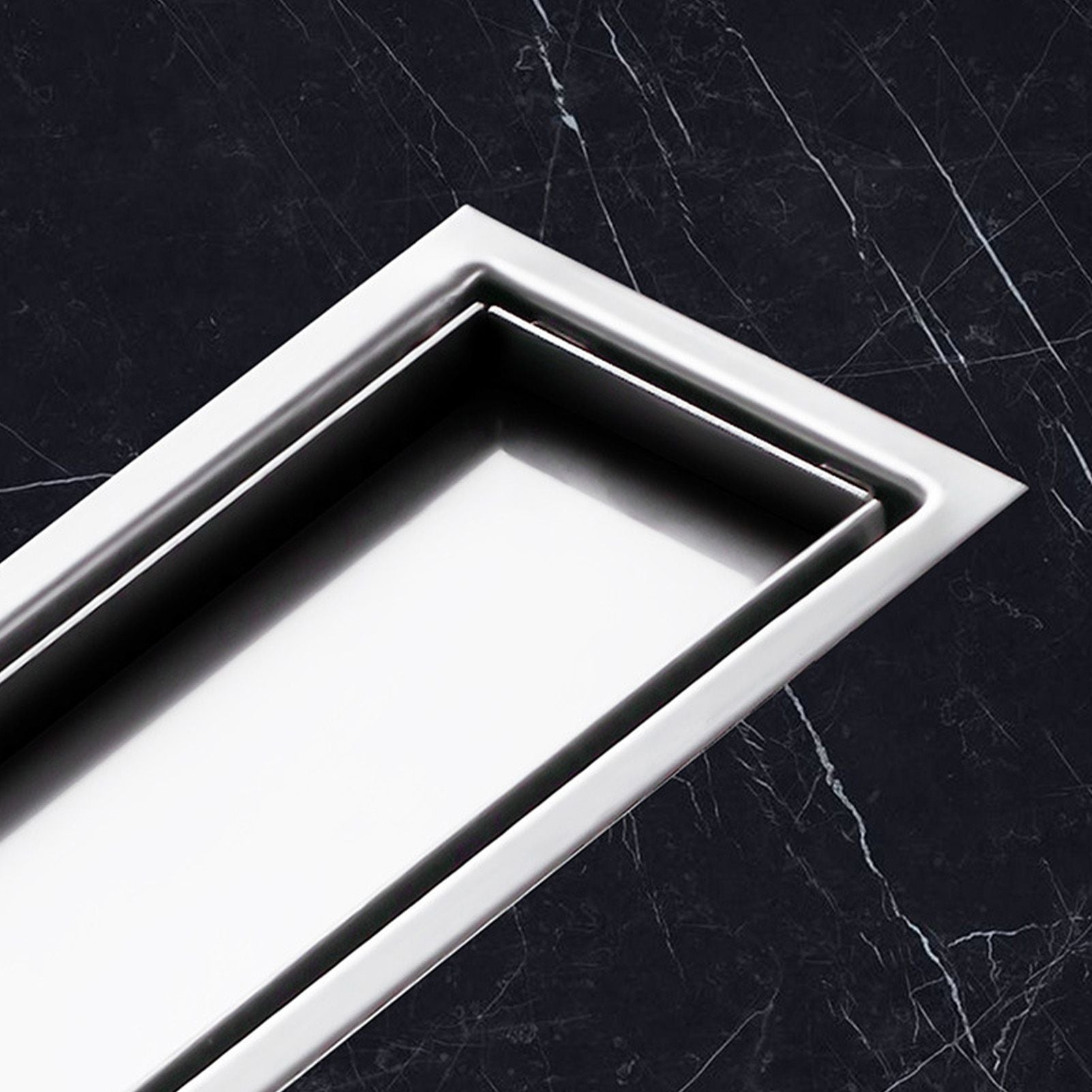 Linear Floor Drain Rectangular Prevent Clogging 304 Stainless Steel Long Shower Drain for Bathroom Kitchen V1294-YM0521-3112230009011