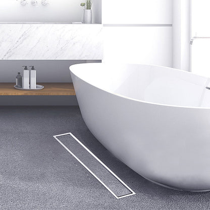 Linear Floor Drain Rectangular Prevent Clogging 304 Stainless Steel Long Shower Drain for Bathroom Kitchen V1294-YM0521-3112230009011