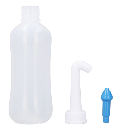 Nose Wash Cleaner 300ml Nasal Nose Wash Bottle for Household Adults Children Cleaning Blue Nose with Five V1294-YM0521-3112230009612