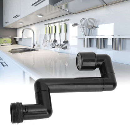 Rotating Telescopic Faucet Mechanical Swivel Arm Faucet for Kitchen Bathroom Sink Washbasin Black V1294-YM0521-3112230010911