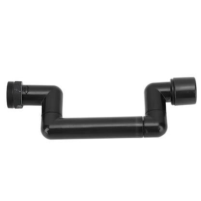 Rotating Telescopic Faucet Mechanical Swivel Arm Faucet for Kitchen Bathroom Sink Washbasin Black V1294-YM0521-3112230010911