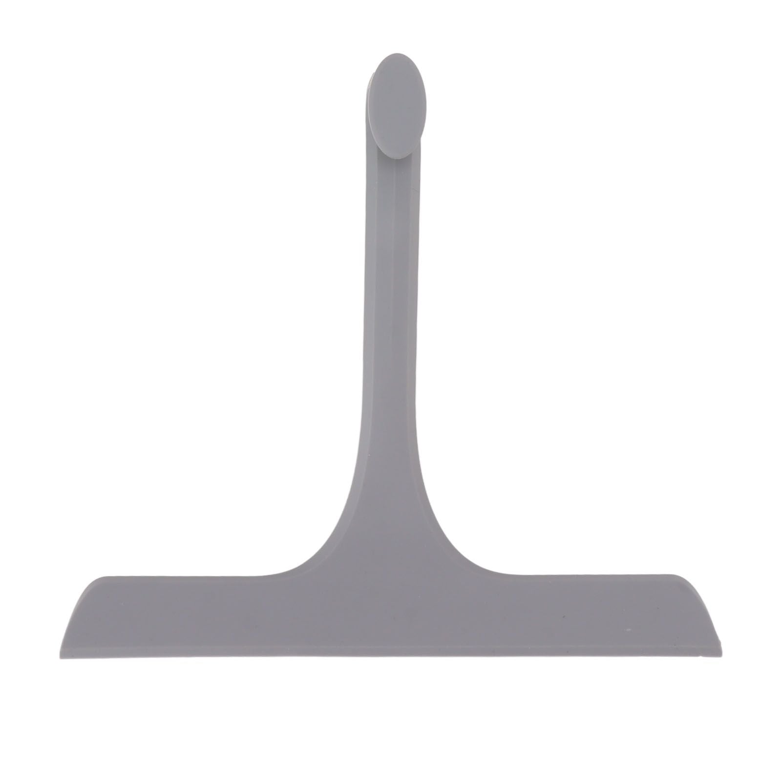 Glass Wiper with Non Slip Handle Silicone Window Cleaner Squeegee for Bathroom Windows Kitchen Mirror Grey V1294-YM0521-3112230011812