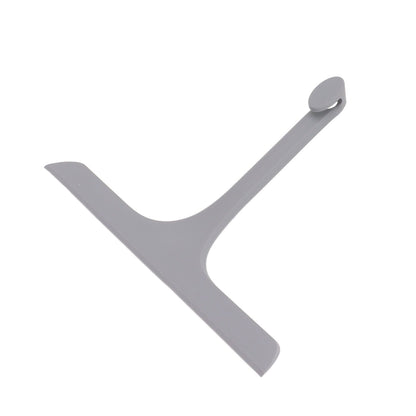 Glass Wiper with Non Slip Handle Silicone Window Cleaner Squeegee for Bathroom Windows Kitchen Mirror Grey V1294-YM0521-3112230011812