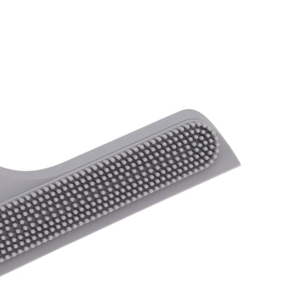 Glass Wiper with Non Slip Handle Silicone Window Cleaner Squeegee for Bathroom Windows Kitchen Mirror Grey V1294-YM0521-3112230011812