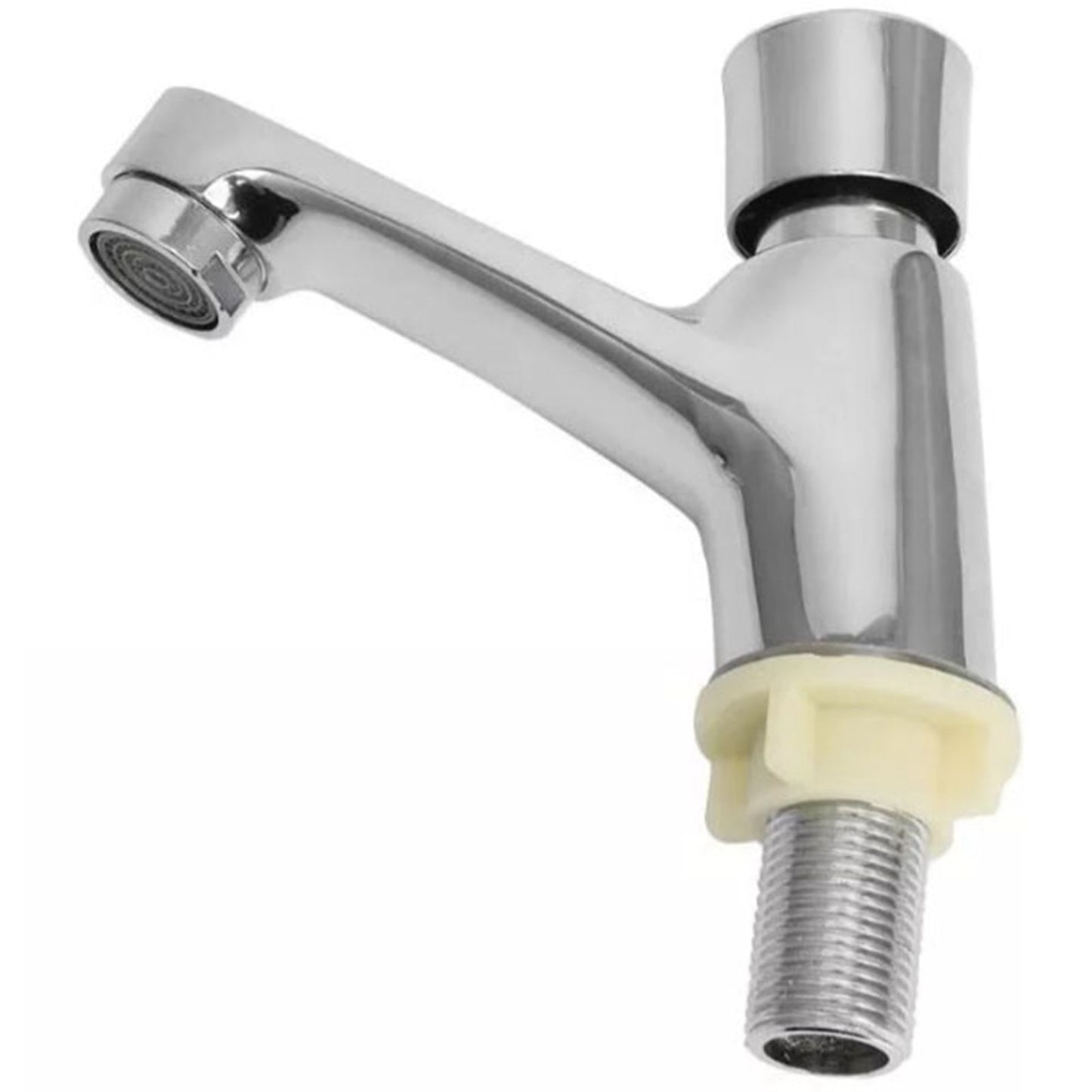 Time Delay Silver Faucet Single Tube Cold Water Basin Taps for Public Hotel Restaurant Shopping Mall V1294-YM0521-3112230012811