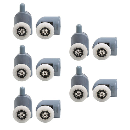 10pcs Shower Door Rollers Quiet Replacement Top Bottom Glass Door Pulleys for Bathroom Massage Room V1294-YM0521-3112230013611