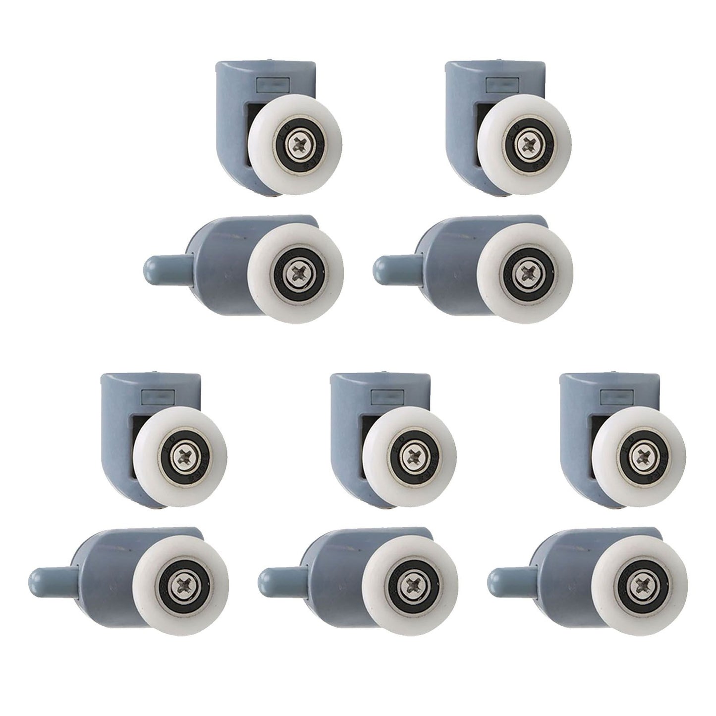 10pcs Shower Door Rollers Quiet Replacement Top Bottom Glass Door Pulleys for Bathroom Massage Room V1294-YM0521-3112230013611